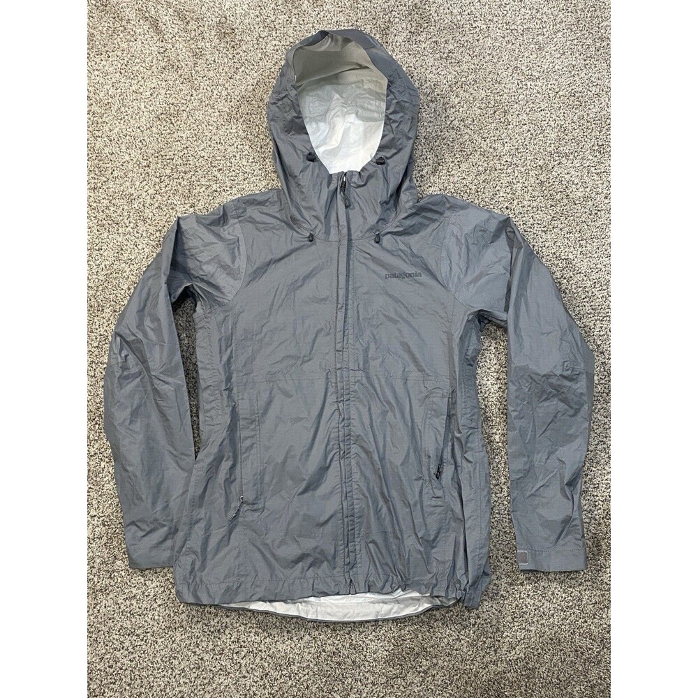 Patagonia Women’s Torrentshell Gray Waterproof H2NO Rain Coat Size S